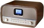Soundmaster DAB970BR1 Retro Kompaktanlage Stereoanlage mit CD-Player Radio DAB+...