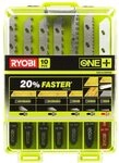RYOBI Stichs&auml;geblatt-Set RAK10JSBWM, 10-teilig, f&uuml;r Holz, Metall und Kunststoff,