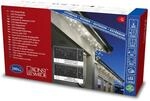 Konstsmide LED Dachrinnenlichterkette, Bogenform, 200 bernsteinfarbene Dioden, 24V