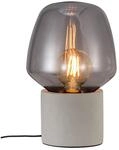 Nordlux Tischleuchte CHRISTINA, E27, IP20, Glas rauchfarben, Basis grau