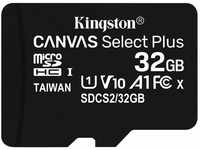 Kingston Canvas Select Plus microSD Speicherkarte, SDCS2/32GB-3P1A Class 10 (3x