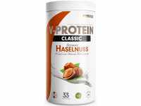 Vegan Protein Pulver HASELNUSS 1kg - V-PROTEIN - Pflanzliches Eiweißpulver auf