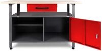 Ondis24 Montagewerkbank Werkbank Klaus 120 cm, Metall, abschlie&szlig;barer T&uuml;r,