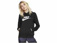 Nike Damen Sportswear Essential Hoodie, Black/White, L