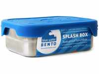 ECOlunchbox Blue Water Bento| Splash Box, Edelstahldose mit Silikondeckel |...