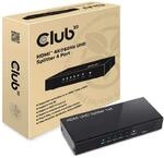 Club 3D CSV-1380 HDMI Splitter 1 Eingang auf 4 Ausg. 4K60Hz UHD retail Schwarz