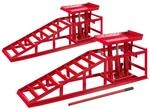 Arebos 2X Auffahrrampe mit hydraulischem Wagenheber | XXL PKW Hebeb&uuml;hne KFZ Rampe