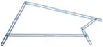 hedue&reg; Winkelschablone Treppe T510 - Treppenlehre mit 13 Aluschienen,