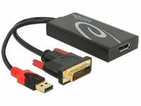 Delock Adapter DVI(24+1) -> Displayport Schwarz 30cm Kabel