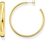 THOMAS SABO Creolen Chunky gro&szlig; vergoldet 750 Gelbgold Vergoldung, 925