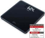 Beurer GS 400 black Signature Line Glas-/Personenwaage, mit gro&szlig;er...