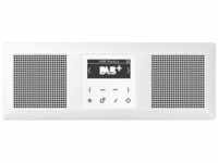Jung Smart Radio DAB Komplett-Set Weiß DABA2WW mit 2 Lautsprechern und 3-Fach...