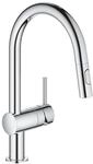GROHE Minta, K&uuml;chenarmatur 2 Strahlarten (Wasserhahn K&uuml;che mit ausziehbarer