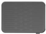 Brabantia Abtropfmatte, Silikon, Dunkelgrau, 32,5 x 44 x cm, 1 Einheiten