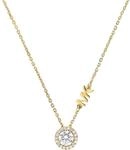 Michael Kors MKC1208AN710 Damen Collier Silber 925 Gold wei&szlig; Zirkonia 45 cm