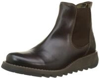 FLY London Damen Salv Chelsea Boots, Braun Dark Brown 001, 36 EU