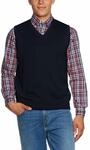 Maerz Herren Pullunder 460000, Gr. 48, Blau (399)