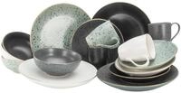 CreaTable, 14634, Serie INDUSTRIAL GOLD, 16-teiliges Geschirrset f&uuml;r 4 Personen,