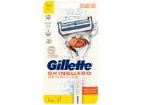 Gillette SkinGuard Sensitive, 1 Griff und 2 Klingen
