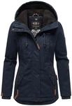 MARIKOO Damen Winter Jacke Stepp Parka Mantel Teddyfell warm gef&uuml;ttert Bikoo XS-XXL