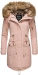 Navahoo Damen Winter Jacke Warmer Winterparka mit Kapuze Rosinchen Rosa Gr. S