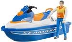 bruder 63150 - Personal Water Craft mit Fahrer - 1:16 Jetski Wasser-Fahrzeug