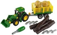 Theo Klein 3906 John Deere Traktor mit Holz- und Heuwagen I Schraubset inkl. Theo Klein 3906 John Deere Traktor mit Holz- und Heuwagen I Schraubset inkl.