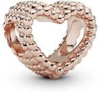 PANDORA Offenes Metallperlen Herz Charm 787516 Anh&auml;nger