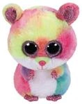TY 36416 Rodney, Hamster bunt 24cm Beanie Boo's, Mehrfarbig