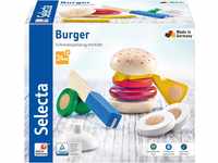 Selecta 62068 Burger, Klett und Schneidespielzeug, 12 Teile, bunt