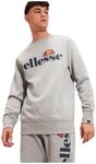 Ellesse Mens SL Succiso Sweatshirt, Dark Grey Marl, SML