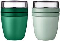 Mepal | Lunchpot Ellipse Mixed | Vivid Green + Nordic Sage | M&uuml;slibecher to go 
