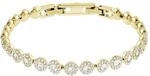 Swarovski Una Angelic Armband, Rund, Weiss, Goldlegierungsschicht