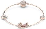 Swarovski Swan Armband, Schwan, Rosa, Ros&eacute;gold-Legierungsschicht