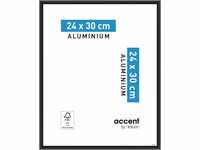 accent by nielsen Aluminium Bilderrahmen Accent, 24x30 cm, Schwarz Matt