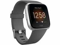 Fitbit Versa Lite Smartwatch, Anthrazit/Silber, Aluminium, Einheitsgröße (S &...