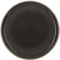 BITZ Teller, Speiseteller, Essteller aus Steinzeug, 27 cm im Durchmesser, grau/grau