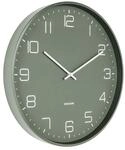Karlsson Wanduhr Lofty - Gr&uuml;n - &Oslash;40cm - Rund - Eisen - Wanduhr Modern Wohnzimmer -
