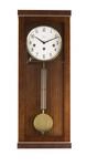 Hermle 70989-030341 Progressistische Wanduhr 4 4 Westminster, Nussbaum 57cm x 22,5cm