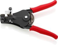 KNIPEX Abisolierzange mit Formmessern schwarz lackiert mit Kunststoff-Griffh&uuml;llen