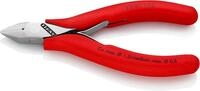 KNIPEX Elektronik-Seitenschneider mit durchgestecktem Gelenk mit rutschhemmenden