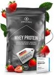 ORGAINIC Bio Erdbeere Whey Protein - Bio Zertifiziert ohne Zusatzstoffe -