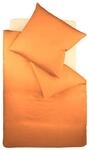 Fleuresse Colours Bettw&auml;sche, Uni-Mako-Satin, orange, 135 x 200 cm