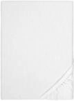 biberna Feinbiber Spannbetttuch 90x200-100x200 cm beige | 100% Baumwolle...