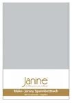 Janine Spannbetttuch 5007 Mako Jersey 90/190 bis 100/200 cm Silber Fb. 18