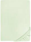 biberna Feinjersey Spannbettlaken 180x200 - 200x200 cm gr&uuml;n | 100% Baumwolle