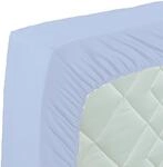 Curt Bauer Spannbettlaken, Blau, 140 x 200 cm