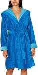 ESPRIT Bademantel aus Velours , Turquoise , XS
