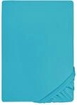 biberna Feinjersey Spannbettlaken 180x200-200x200 cm blau | 100% Baumwolle