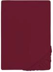 biberna Feinjersey Spannbettlaken 180x200-200x200 cm rot | 100% Baumwolle
